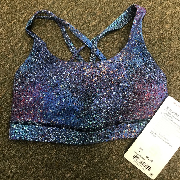 lululemon athletica Other - Lululemon Energy Bra NWT Mermaid Print